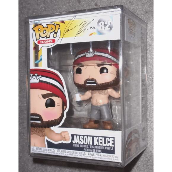Funko POP Vinyl MINT NFL JASON KELCE SHIRTLESS #82 w/ Plastic Protector Limited - Picture 1 of 4